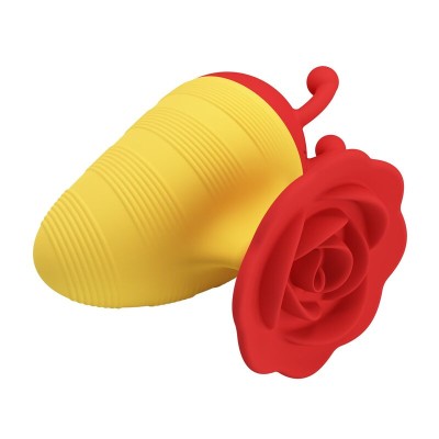PRETTY LOVE - LITTLE BEE - ESTIMULADOR CLITORIAL RECARREGÁVEL COM 7 MODOS - VERMELHO/AMARELO - D-246153 - Dona Pimenta
