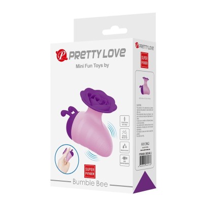PRETTY LOVE - LITTLE BEE - ESTIMULADOR CLITORIAL RECARREGÁVEL COM 7 MODOS - ROXO-ROSA - D-246154 - Dona Pimenta