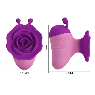 PRETTY LOVE - LITTLE BEE - ESTIMULADOR CLITORIAL RECARREGÁVEL COM 7 MODOS - ROXO-ROSA - D-246154 - Dona Pimenta