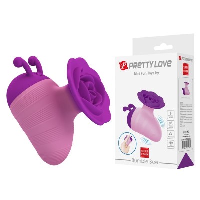 PRETTY LOVE - LITTLE BEE - ESTIMULADOR CLITORIAL RECARREGÁVEL COM 7 MODOS - ROXO-ROSA - D-246154 - Dona Pimenta