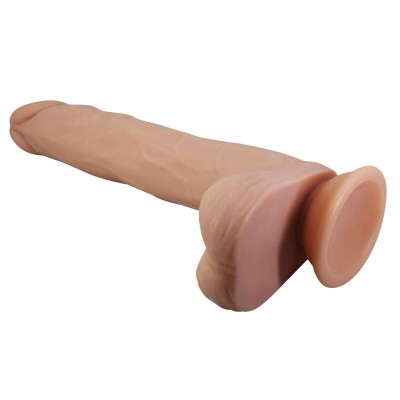 PRETTY LOVE - NOLAN DILDO VIBRATÓRIO COM CONTROLE REMOTO, 24,5 CM Ø 5 CM NATURAL - D-246166 - Dona Pimenta
