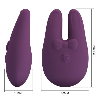 ROMANCE - BUNNY ESTIMULADOR EXTERNO COM 7 MODOS DE VIBRAÇÃO - D-246851 - Dona Pimenta