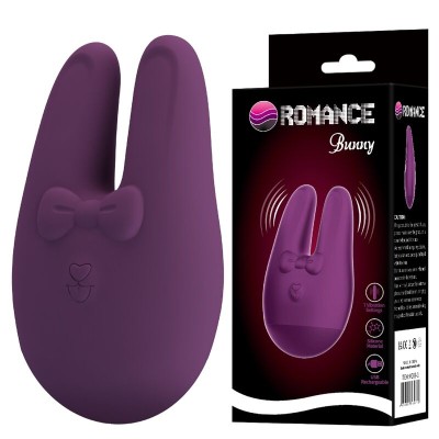 ROMANCE - BUNNY ESTIMULADOR EXTERNO COM 7 MODOS DE VIBRAÇÃO - D-246851 - Dona Pimenta