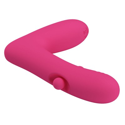 PRETTY LOVE - DUDEN VIBRADOR DE SILICONE RECARREGÁVEL COM 12 MODOS DE VIBRAÇÃO E 3 MODOS DE BALANÇO, ROSA. - D-246860 - Dona Pim