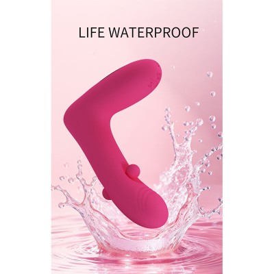 PRETTY LOVE - DUDEN VIBRADOR DE SILICONE RECARREGÁVEL COM 12 MODOS DE VIBRAÇÃO E 3 MODOS DE BALANÇO, ROSA. - D-246860 - Dona Pim