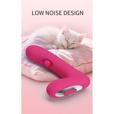 PRETTY LOVE - DUDEN VIBRADOR DE SILICONE RECARREGÁVEL COM 12 MODOS DE VIBRAÇÃO E 3 MODOS DE BALANÇO, ROSA. - D-246860 - Dona Pim