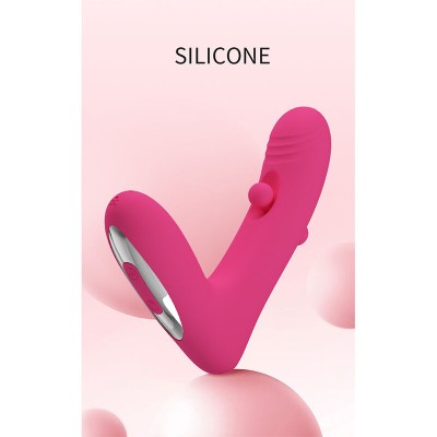PRETTY LOVE - DUDEN VIBRADOR DE SILICONE RECARREGÁVEL COM 12 MODOS DE VIBRAÇÃO E 3 MODOS DE BALANÇO, ROSA. - D-246860 - Dona Pim