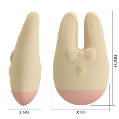 ROMANCE - BUNNY ESTIMULADOR EXTERNO COM 7 MODOS DE VIBRAÇÃO - D-246867 - Dona Pimenta