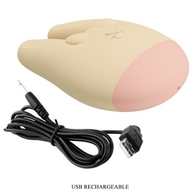 ROMANCE - BUNNY ESTIMULADOR EXTERNO COM 7 MODOS DE VIBRAÇÃO - D-246867 - Dona Pimenta