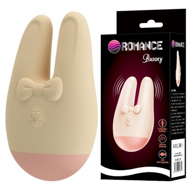 ROMANCE - BUNNY ESTIMULADOR EXTERNO COM 7 MODOS DE VIBRAÇÃO - D-246867 - Dona Pimenta