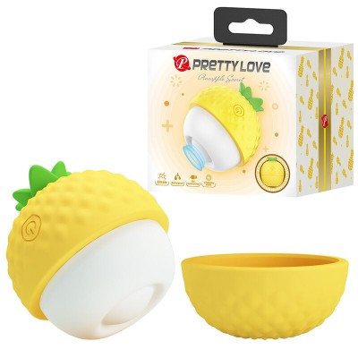 PRETTY LOVE - ESTIMULADOR CLITORIANO RECARREGÁVEL COM SUCÇÃO E IMPULSÃO AMARELO - D-246035 - Dona Pimenta