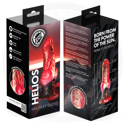 EPIC - HELIOS DILDO COM TESTÍCULOS CALOR E ÊXTASE - D-239466 - Dona Pimenta