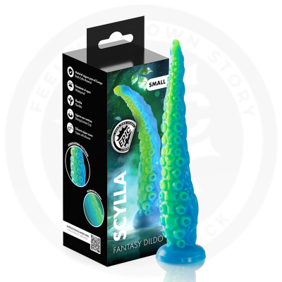 EPIC - SCYLLA FLUORESCENTE TENTCULO FINO DILDO TAMANHO PEQUENO - D-239483 - Dona Pimenta