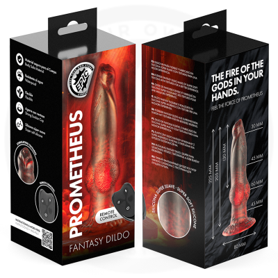 EPIC - PROMETHEUS DILDO TITAN EM CHAMAS DE CONTROLE REMOTO - D-239486 - Dona Pimenta