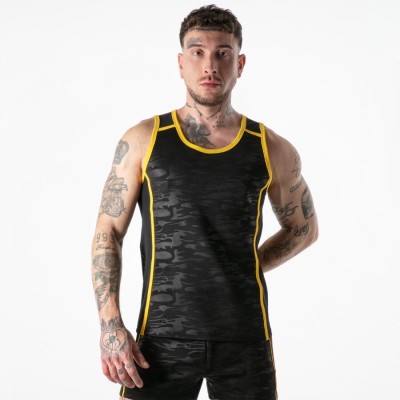 LOCKER GEAR - REGATA AMARELA COM ACESSO MILITAR COMPLETO S - D-246686 - Dona Pimenta