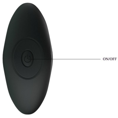 PRETTY LOVE VIBRADOR ANAL  NEGRO - D-220374 - Dona Pimenta