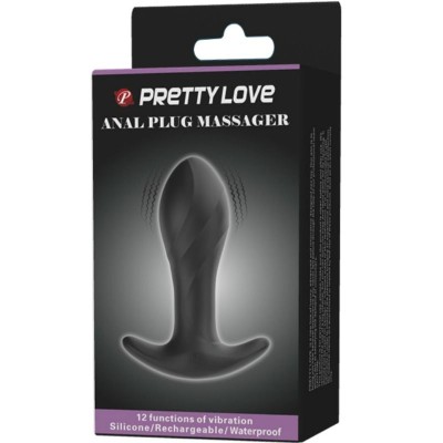 PRETTY LOVE VIBRADOR ANAL  NEGRO - D-220374 - Dona Pimenta