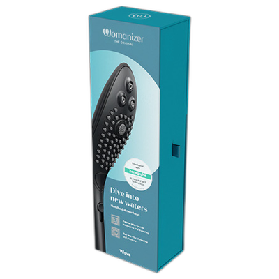 WOMANIZER - CHUVEIRO ESTIMULANTE CLITORIAL WAVE PRETO - D-245109 - Dona Pimenta