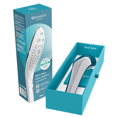 Chuveiro estimulador clitoriano WOMANIZER - Wave, cromado - D-245110 - Dona Pimenta
