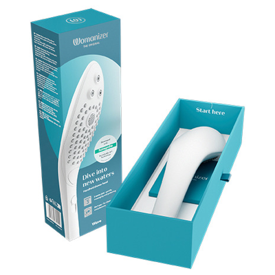 WOMANIZER - CHUVEIRO ESTIMULANTE CLITORIAL WAVE BRANCO - D-245111 - Dona Pimenta