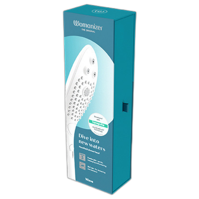 WOMANIZER - CHUVEIRO ESTIMULANTE CLITORIAL WAVE BRANCO - D-245111 - Dona Pimenta