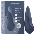 WOMANIZER - VIBE VIBRADOR SILENCIOSO DE USO À DIRETA AZUL ESCURO - D-245108 - Dona Pimenta