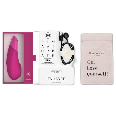 WOMANIZER - Estimulador Clitoriano Enhance Rosa Vibrante - D-245094 - Dona Pimenta