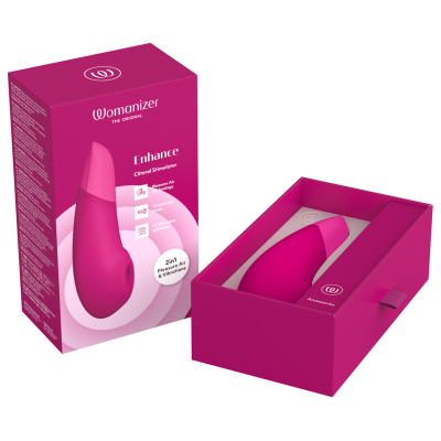 WOMANIZER - Estimulador Clitoriano Enhance Rosa Vibrante - D-245094 - Dona Pimenta
