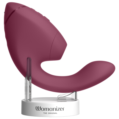 WOMANIZER - DUO NEXT ESTIMULADOR DUPLO DE CLITOR E PONTO G ROSA ESCURO - D-245097 - Dona Pimenta