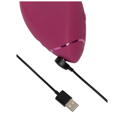 WOMANIZER - DUO NEXT ESTIMULADOR DUPLO DE CLITOR E PONTO G ROSA ESCURO - D-245097 - Dona Pimenta