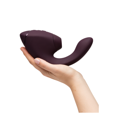 WOMANIZER - DUO NEXT Estimulador Duplo de Clitóris e Ponto G Roxo Escuro - D-245098 - Dona Pimenta