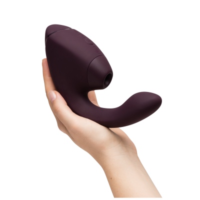 WOMANIZER - DUO NEXT Estimulador Duplo de Clitóris e Ponto G Roxo Escuro - D-245098 - Dona Pimenta