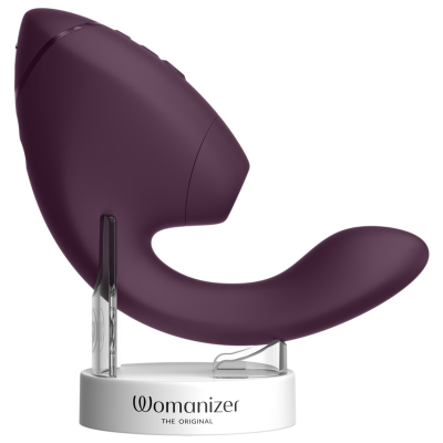 WOMANIZER - DUO NEXT Estimulador Duplo de Clitóris e Ponto G Roxo Escuro - D-245098 - Dona Pimenta