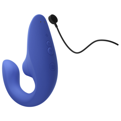 WOMANIZER - VIBRADOR ESTIMULADOR BLEND RABBIT AZUL VIBRANTE - D-245100 - Dona Pimenta