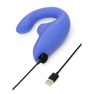 WOMANIZER - VIBRADOR ESTIMULADOR BLEND RABBIT AZUL VIBRANTE - D-245100 - Dona Pimenta