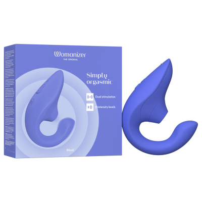 WOMANIZER - VIBRADOR ESTIMULADOR BLEND RABBIT AZUL VIBRANTE - D-245100 - Dona Pimenta