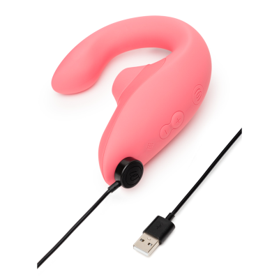 WOMANIZER - VIBRADOR ESTIMULADOR BLEND RABBIT ROSA VIBRANTE - D-245102 - Dona Pimenta