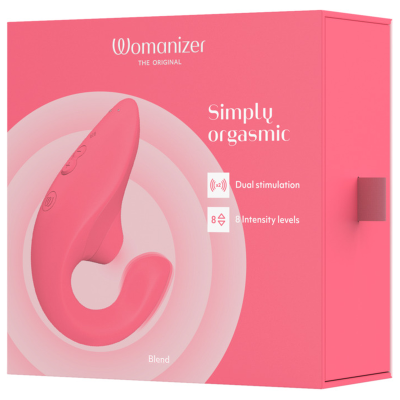 WOMANIZER - VIBRADOR ESTIMULADOR BLEND RABBIT ROSA VIBRANTE - D-245102 - Dona Pimenta