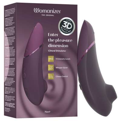 WOMANIZER - PRÓXIMO ESTIMULADOR CLITORIAL ROXO ESCURO - D-245104 - Dona Pimenta