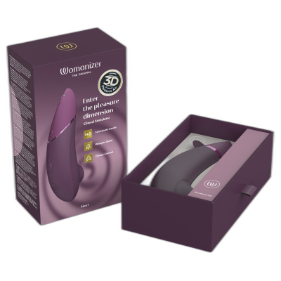 WOMANIZER - PRÓXIMO ESTIMULADOR CLITORIAL ROXO ESCURO - D-245104 - Dona Pimenta