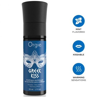 ORGIE - GREEK KISS GELLY GELLY SENSÍVEL ANALINGUS GEL MENTA 50 ML - D-246772 - Dona Pimenta