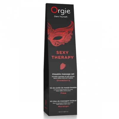ORGIE - MASSAGEM LÁBIOS MORANGO BEIJÁVEL CONJUNTO DE MASSAGEM BEIJÁVEL 100 ML - D-246787 - Dona Pimenta
