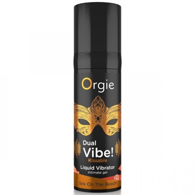 ORGIE - DUPLA VIBRAÇÃO! VIBRADOR LÍQUIDO BEIJÁVEL SEX ON THE BEACH 15 ML - D-246745 - Dona Pimenta