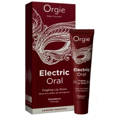 ORGIE - BRILHO LABIAL ORAL ELÉTRICO COM SENSAÇÃO DE FORMIGAMENTO 15ML - D-246752 - Dona Pimenta