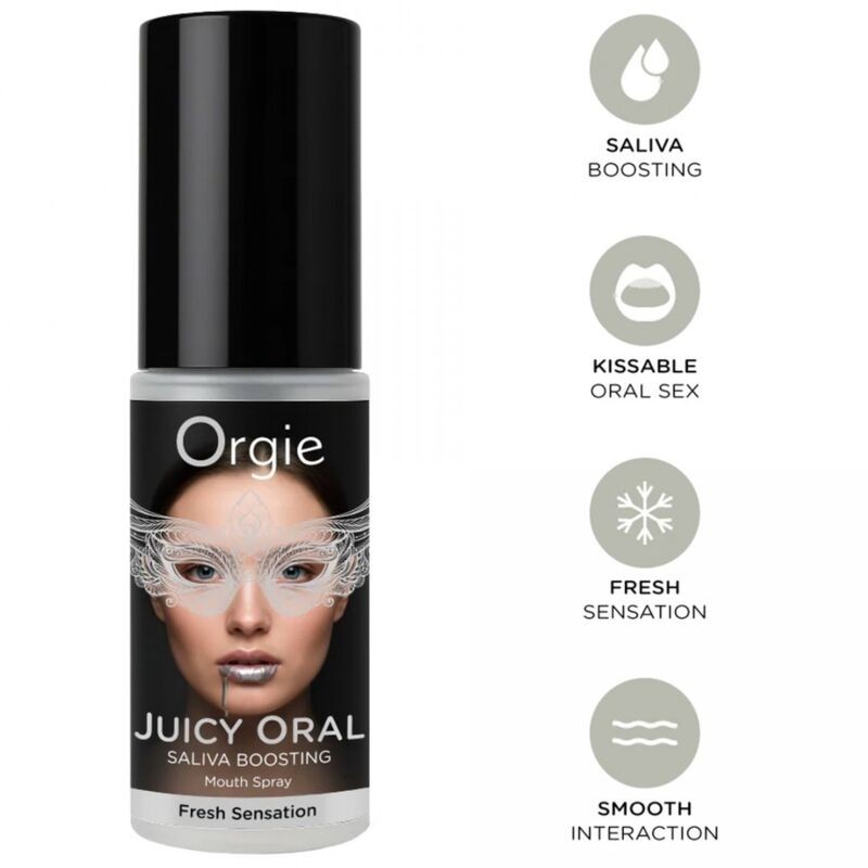ORGIE - SPRAY BUCAL HORTELÃ PARA AUMENTAR A SALIVA 15 ML - D-246768 - Dona Pimenta
