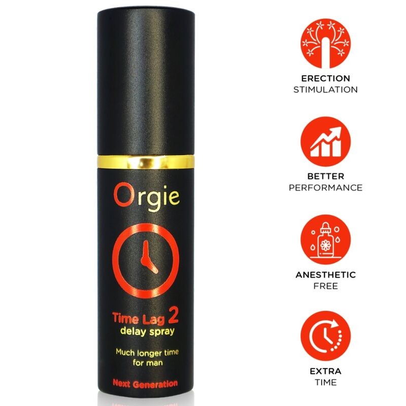 ORGIE - SPRAY RETARDA TIME LAG 2 SEM ANESTÉSICO 10 ML - D-246764 - Dona Pimenta
