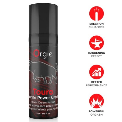 ORGIE - CREME PARA AUMENTAR A EREÇÃO TOURO 15 ML - D-246762 - Dona Pimenta