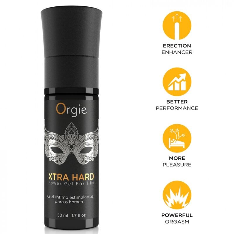 ORGIE - GEL EXTRA FORTE PARA EREÇÃO E AUMENTO DA EREÇÃO 50 ML - D-246763 - Dona Pimenta