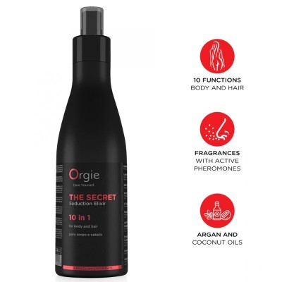 ORGIE - O ELIXIR SECRETO DA SEDUÇÃO 10 EM 1 LOÇÃO PARA CORPO E CABELO 200 ML - D-246795 - Dona Pimenta
