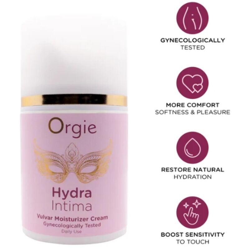 ORGIE - HYDRA INTIMA CREME HIDRATANTE VULVAR DIÁRIO 50 ML - D-246802 - Dona Pimenta